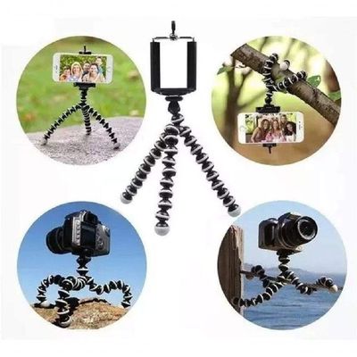 Mini Tripé Flexível Com Clipe Ajustável Para Smartphone Bolinha