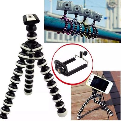 Mini Tripé Flexível Com Clipe Ajustável Para Smartphone Bolinha