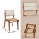 Conjunto Com 2 Cadeiras Madeira Eva Premium Milano Imbuia Natural
