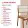 Conjunto Com 2 Cadeiras Madeira Eva Premium Milano Imbuia Natural