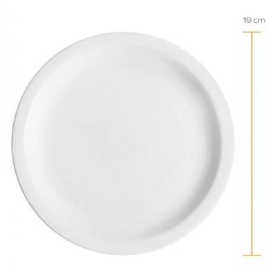 Jogo 50 Pratos De Sobremesa Lanche Porcelana Iguaçu - Germer