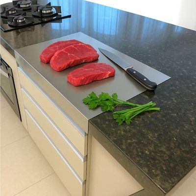 Estação de Corte Inox 304 60x40cm Tábua Profissional Gourmet
