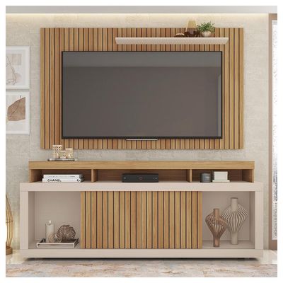 Rack Com Painel Para TV até 65 Polegadas Life Marrom Caemmun