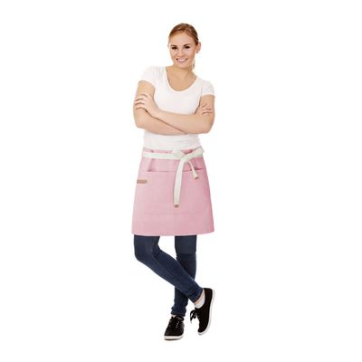 Avental Cintura e Faixa Turbante Rosa Cafeteria Confeitaria