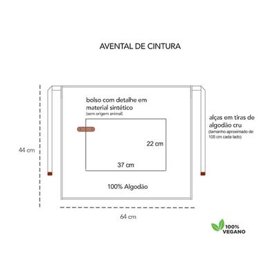 Avental Cintura e Faixa Turbante Rosa Cafeteria Confeitaria