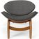 Kit 2 Poltronas Decorativa Orgânica Sala Living Kadosh L02 Linho Cinza Escuro - Lyam Decor