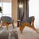 Kit 4 Poltronas Decorativa Orgânica Sala Living Kadosh L02 Linho Cinza Escuro - Lyam Decor