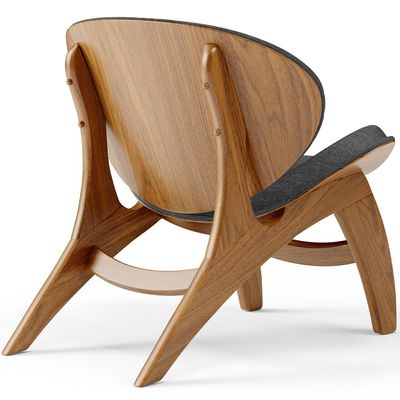 Kit 2 Poltronas Decorativa Orgânica Sala Living Kadosh L02 Linho Cinza Escuro - Lyam Decor