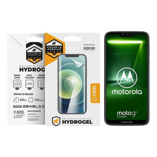 Película para Motorola Moto G7 Power - Hydrogel HD - Gshield Película para Motorola Moto G7 Power - Hydrogel HD - Gshield