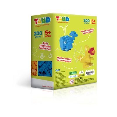 Blocos De Montar Tand Com 200 Peças - Toyster 2419