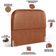 Cabeceira Cama Box King 195cm Lanna com Puff Recamier Doha W01 Couríssimo Camel - Lyam Decor