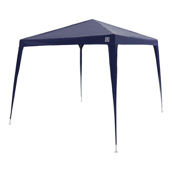 Tenda Gazebo Tubular 3m x 3m Polietileno Azul Bel 3m x 3m