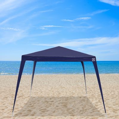 Tenda Gazebo Tubular 3m x 3m Polietileno Azul Bel 3m x 3m