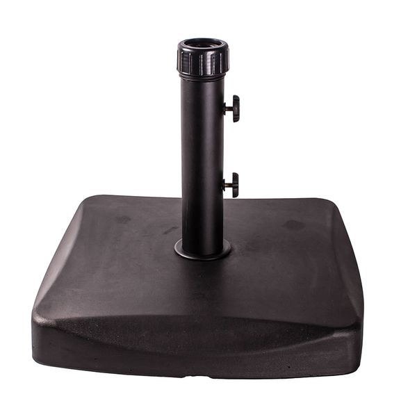 Base para Ombrellone Quadrada em Concreto 25kg Preta Único