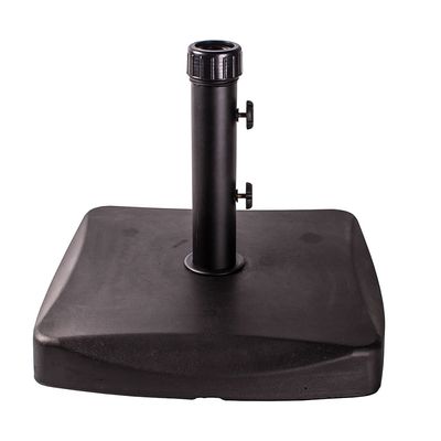 Base para Ombrellone Quadrada em Concreto 25kg Preta Único