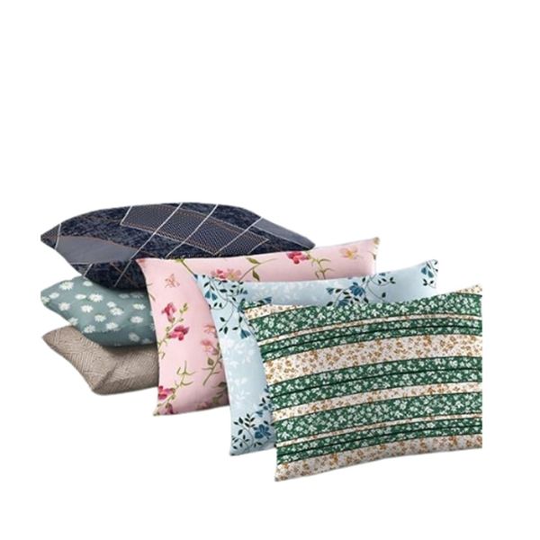 Kit 6 Fronhas Algodão Sortidas Estampada Crystal Teka Kit 6 Fronhas Algodão Sortidas Estampada Crystal Teka