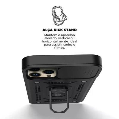 Kit Capa Dinamic Cam Protection e Pelicula Defender Pro Privacidade para iPhone 15 Pro - Gshield
