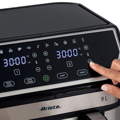 FRITADEIRA ARIETE AIR FRYER COM CESTO DUPLO 9 LITROS 2100W 220V 00C462500ARBR