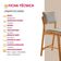 Conjunto Com 2 Banquetas Eva Moderna Luna Imbuia Natural