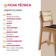 Conjunto Com 2 Banquetas Eva Premium Linho Preto Imbuia Natural