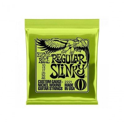 Encordoamento Para Guitarra 0.10 Niquel Regular Slinky 2221 Ernie Ball