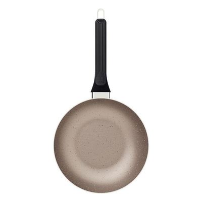 Frigideira Funda Tramontina Milazzo Alumínio 24cm Com Revestimento Antiaderente Amêndoa