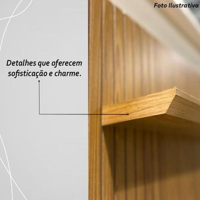 Bancada Suspensa Aurora Para 65 Polegadas Com Portas - Madetec Cinamomo Off White