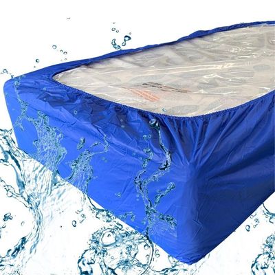 Capa Protetora Colchão Lençol Elástico Impermeável Hospitalar 88x188x20cm - Azul