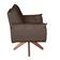 Poltrona Cadeira Glamour Opala Com Base Giratória 30cm Em Madeira marrom