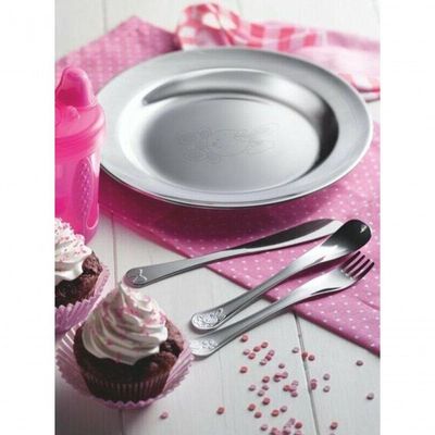 Prato Infantil Tramontina Le Petit Coelhinho 23cm Em Aço Inox