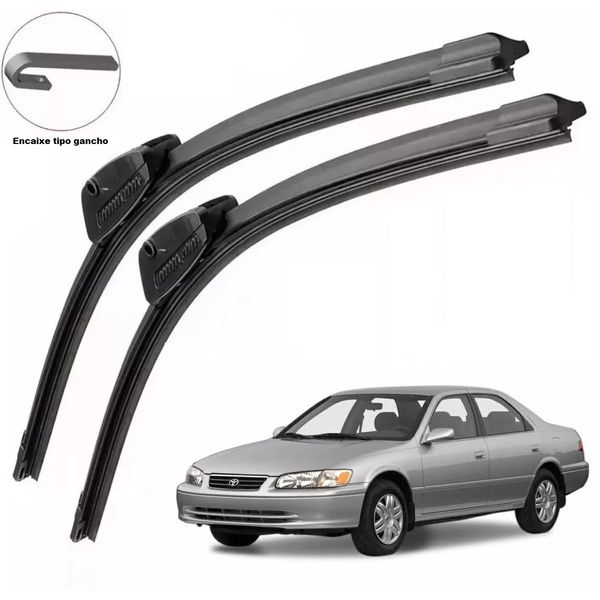 Kit Palheta Limpador Parabrisa Para-brisa Dianteiro Toyota Corolla 1992 à 2001 Kit Palheta Limpador Parabrisa Para-brisa Dianteiro Toyota Corolla 1992 à 2001