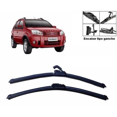 Kit Palheta Limpador Parabrisa Para-brisa Dianteiro Ford Ecosport 2003 à 2012