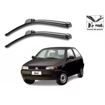 Kit Palheta Limpador Parabrisa Para-brisa Dianteiro VW Gol G2 1995 à 1999