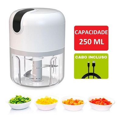 Mini Processador Triturador Alimentos Elétrico Potente Usb