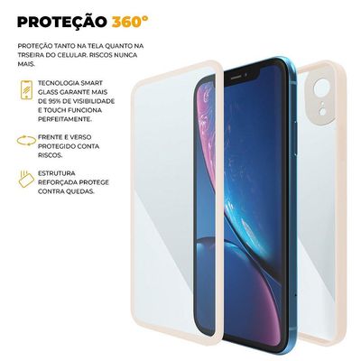 Capa 360 para iPhone X / XS - Rosa - Gshield