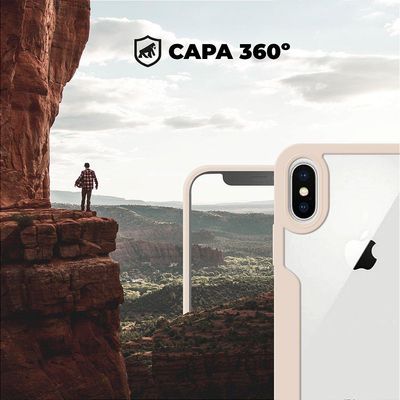 Capa 360 para iPhone X / XS - Rosa - Gshield