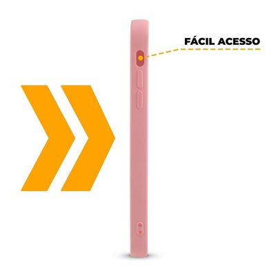 Capa para iPhone 14 Pro - Rosa - Silicon Cloud - Gshield