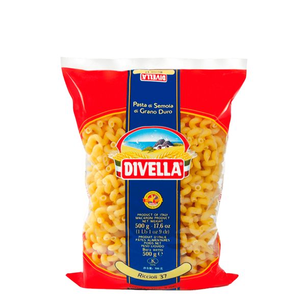 MACARRÃO DIVELLA 37 RICCIOLI 500G MACARRÃO DIVELLA 37 RICCIOLI 500G