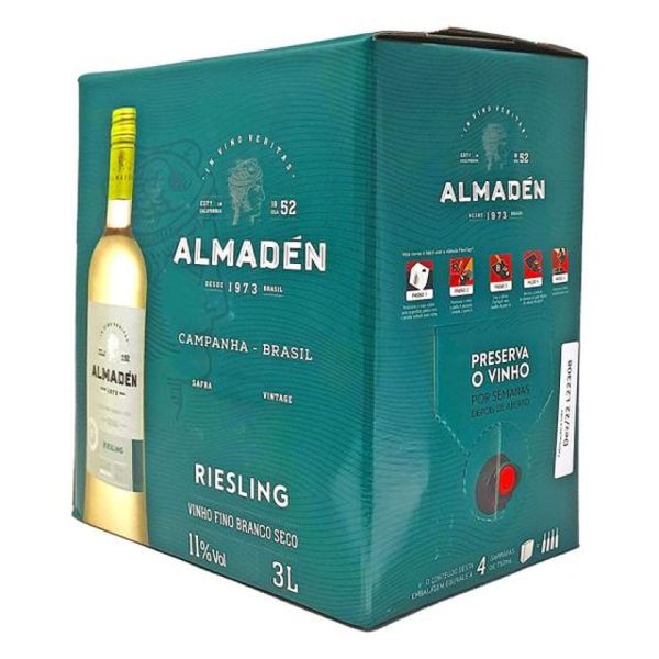 VINHO ALMADÉN RIESLING BAG IN BOX 3LTS