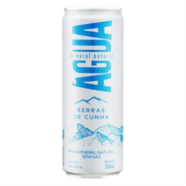 ÁGUA MINERAL SERRAS DE CUNHA SEM GÁS LATA 350ML PACK C/6UNID ÁGUA MINERAL SERRAS DE CUNHA SEM GÁS LATA 350ML PACK C/6UNID