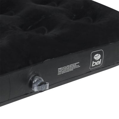 Colchão Inflável Casal Deluxe Comfort Preto Bel Único / Preto