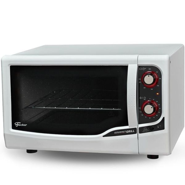 Forno Elétrico Fischer Gourmet Grill GII Bancada Branco 44L 220V 9741-79180 220 Forno Elétrico Fischer Gourmet Grill GII Bancada Branco 44L 220V 9741-79180 220