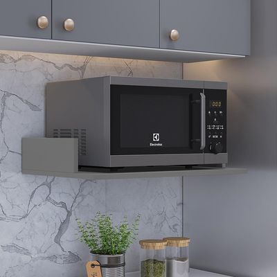 Suporte Suspenso Para Micro-ondas Forno 60x40 cm Class L03 Cinza - Lyam