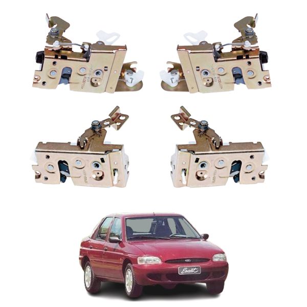 Kit 4 Fechaduras Mecânicas Escort G3 4 Portas 1997 a 2002 Kit 4 Fechaduras Mecânicas Escort G3 4 Portas 1997 a 2002
