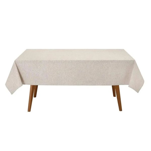 Toalha Mesa Retangular 160x220cm Linhares Natural Dohler