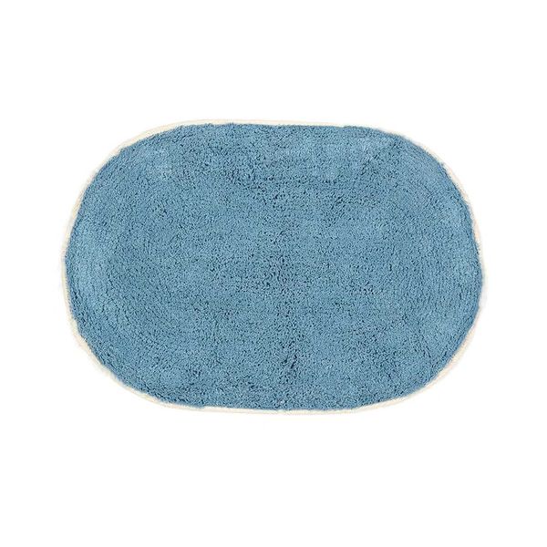 Tapete para Banheiro Le Oval Azul 40x60cm Tapete para Banheiro Le Oval Azul 40x60cm