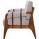 Poltrona Decorativa Para Sala de Estar Living Aymê L02 Linho Cinza - Lyam Decor