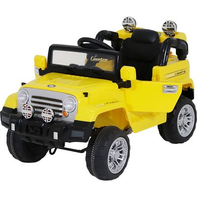 Jipe Elétrico Infantil Trilha 12V Amarelo Bel Único / 12V