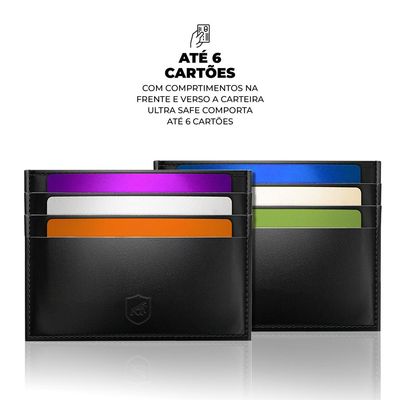 Carteira porta cartão RFID - Ultra Safe - Gshield