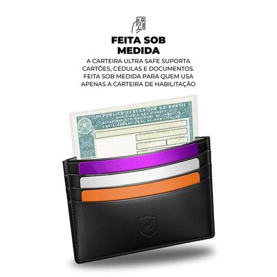 Carteira porta cartão RFID - Ultra Safe - Gshield